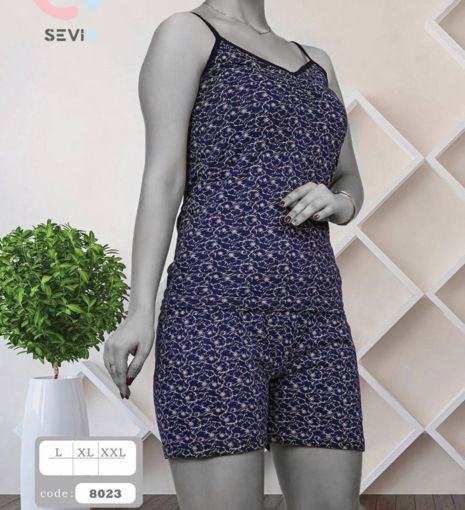 ست زنانه تاپ و شورتک Sevi 8023