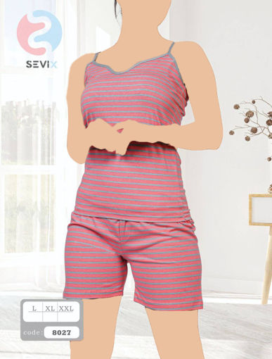 ست زنانه تاپ و شورتک Sevi 8027