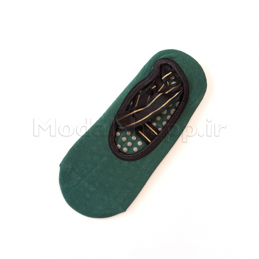 جوراب یوگا، پیلاتس بند مشکی ضربدری - Yoga, Pilates Socks