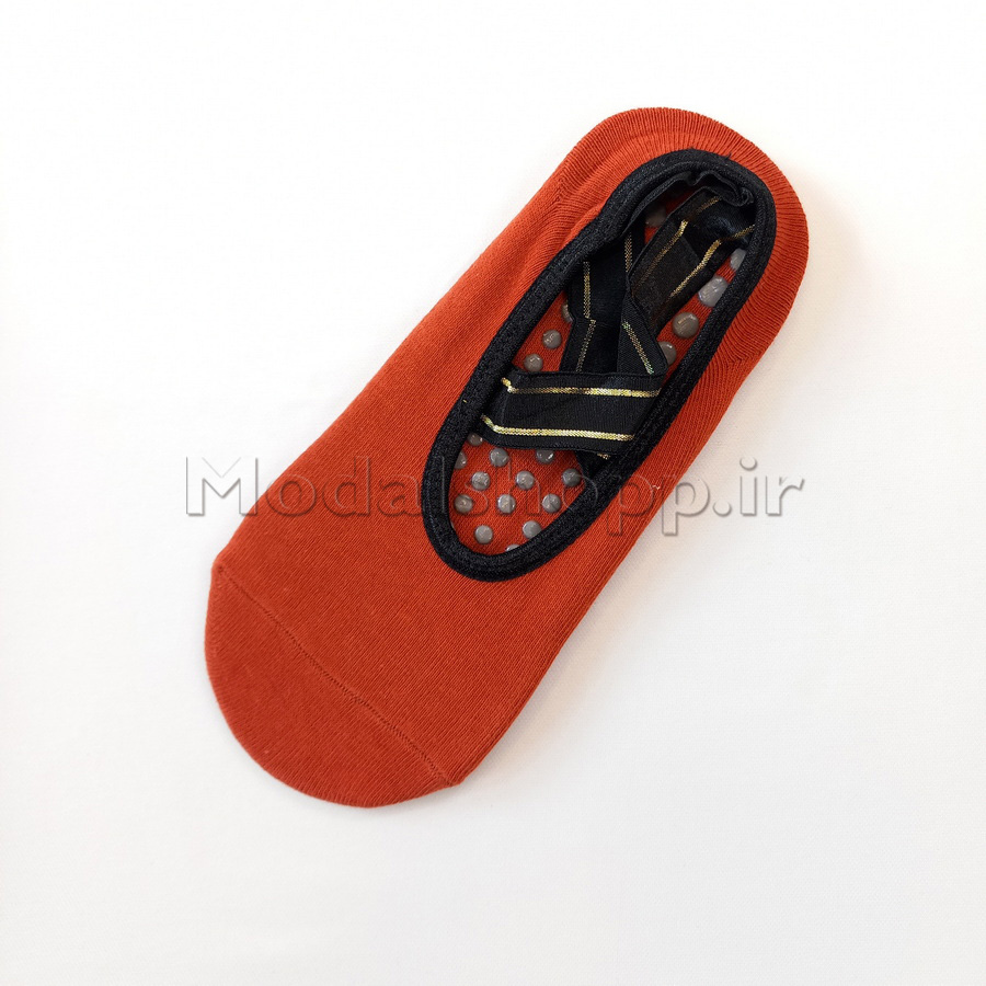 جوراب یوگا، پیلاتس بند مشکی ضربدری - Yoga, Pilates Socks