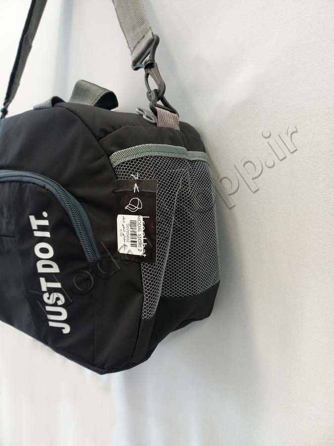 ساک ورزشی شمعی جیب هلالی طرح JUST DO IT