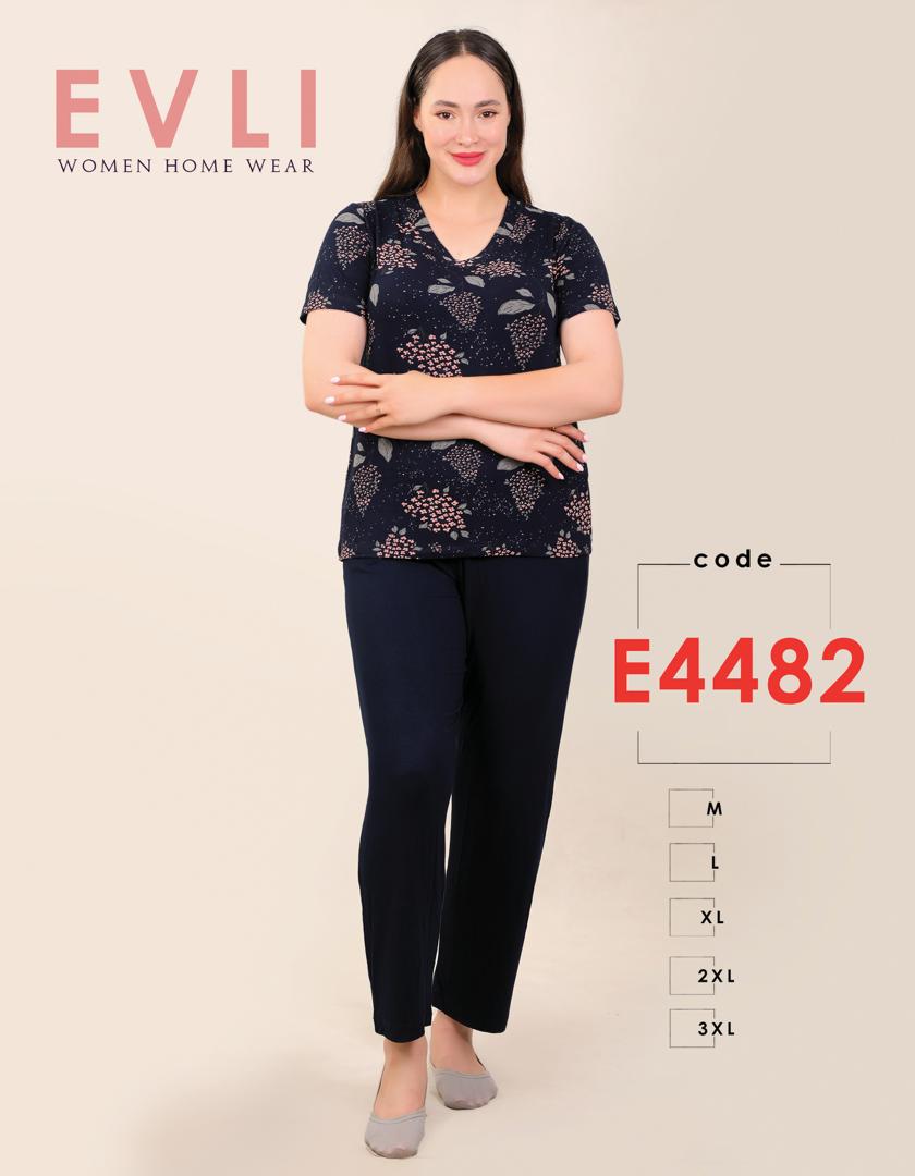 ست تیشرت شلوار زنانه Evli کد 4482