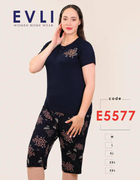 ست تیشرت شلوارک زنانه Evli کد 5577