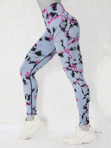 لگ سیملس پشت چین دار ابر و بادی _ Seamless Leggings
