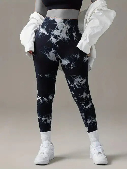 لگ سیملس پشت چین دار ابر و بادی _ Seamless Leggings