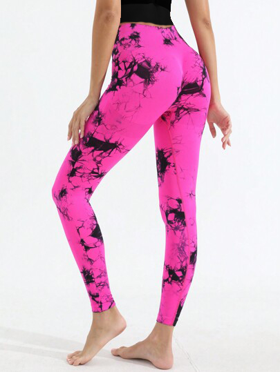 لگ سیملس پشت چین دار ابر و بادی _ Seamless Leggings