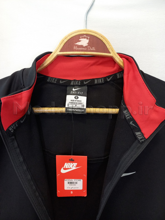 ست ورزشی مردانه نایک فینگردار ، مشکی، ترک درجه یک | Nike men's sports set