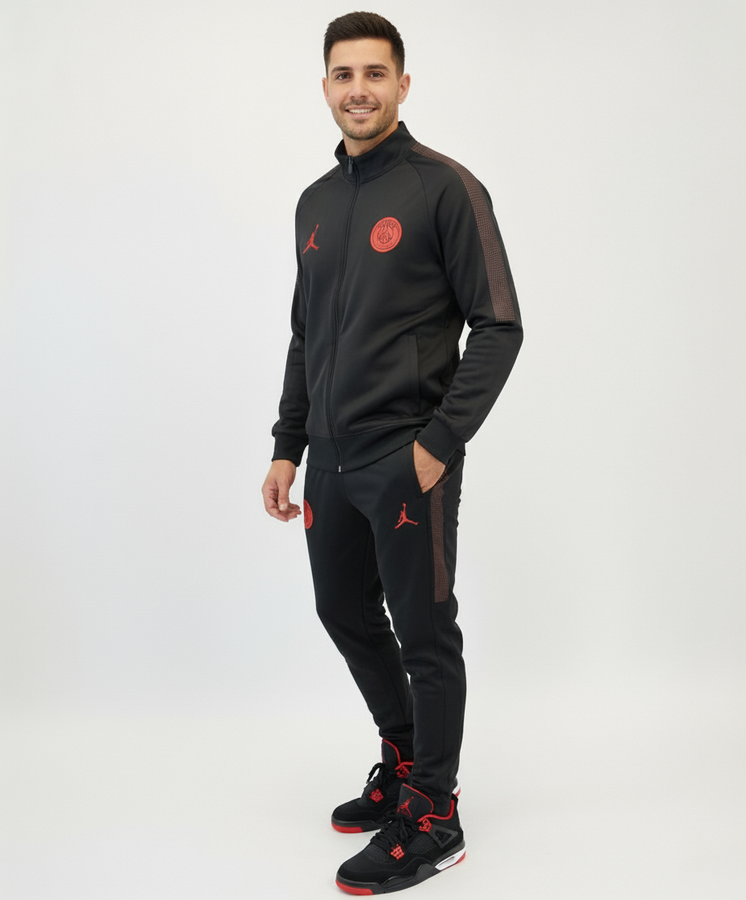 ست ورزشی مردانه پاری‌سن ژرمن ، مشکی، ترک درجه یک |   Paris Saint-Germain F.C. men's sports set