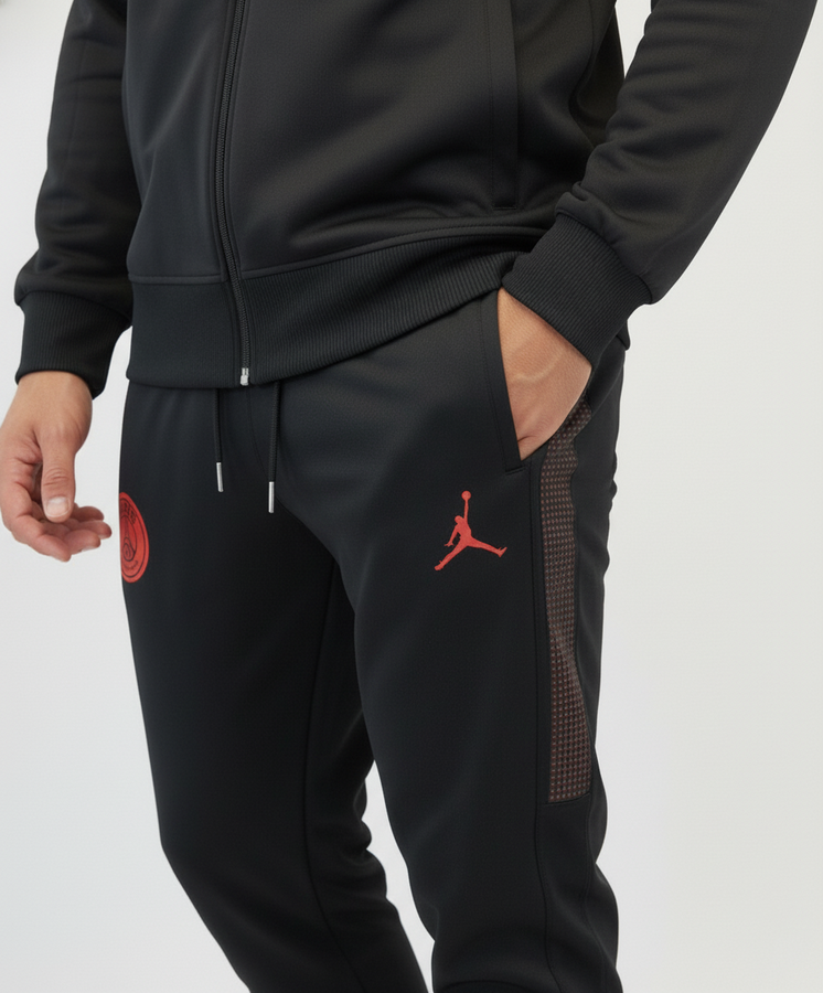 ست ورزشی مردانه پاری‌سن ژرمن ، مشکی، ترک درجه یک |   Paris Saint-Germain F.C. men's sports set