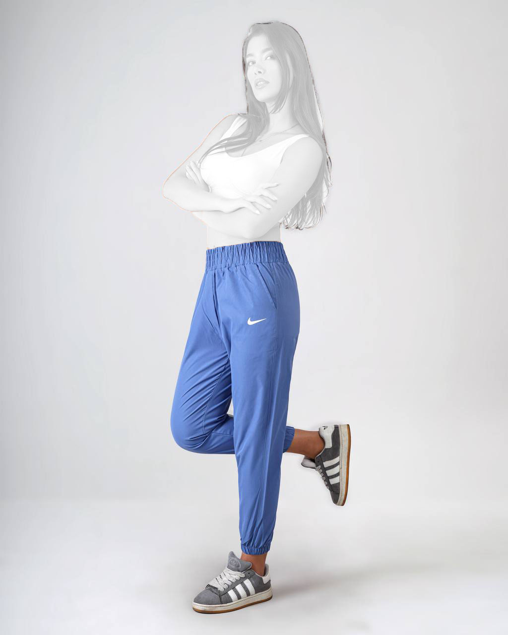 شلوار جاگر زنانه کمر پهن نایک