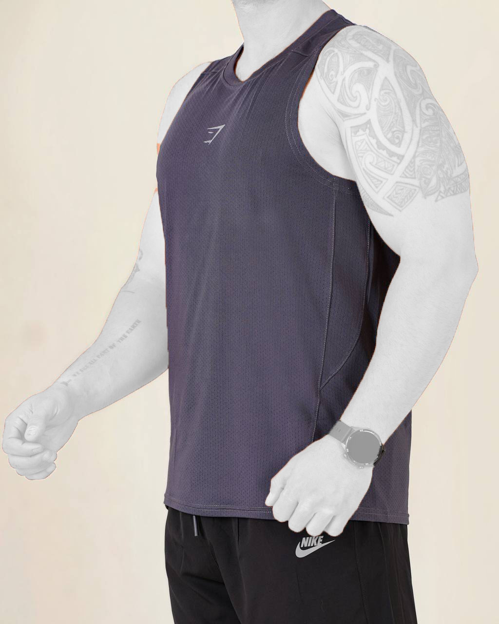 تاپ ورزشی مردانه سوزنی جیم شارک | Gym Shark