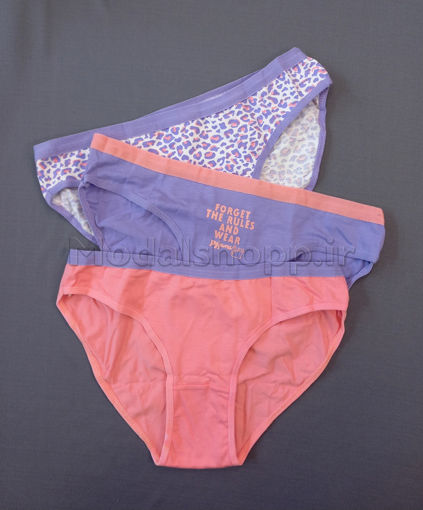 شورت اسلیپ زنانه و دخترانه نخی دومینانت ، بسته 3 عددی طرح پلنگی (سایز M)