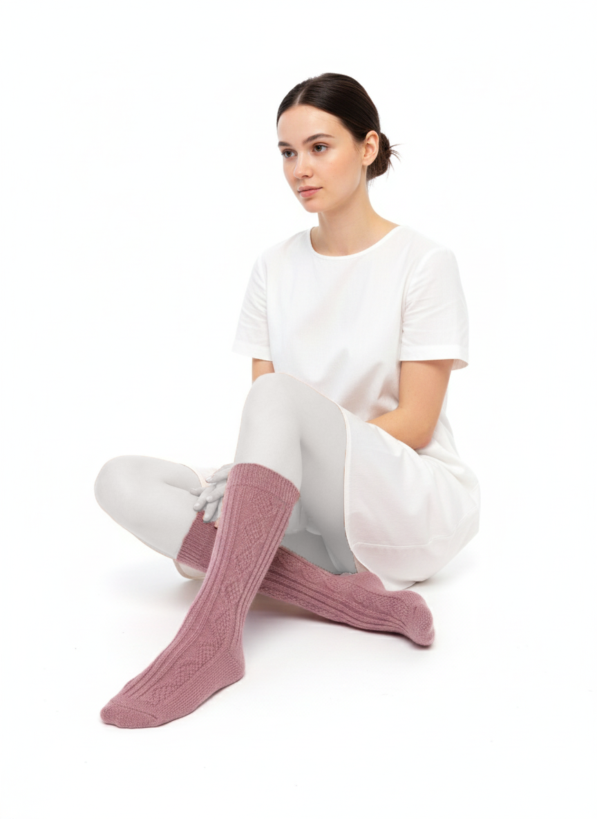 جوراب ساقدار پشمی زنانه