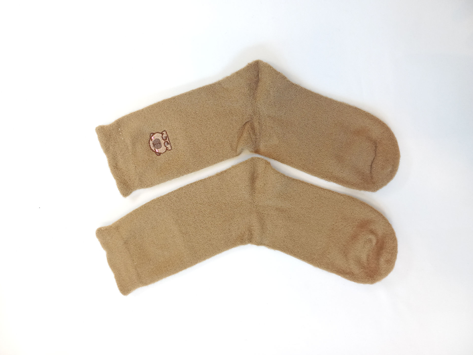 جوراب ساقدار پشمی زنانه (گلدوزی خرس)