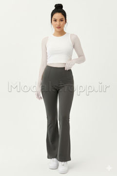 لگ مات زنانه دمپا گشاد / بوتکات ، کمر گنی و لیفت کننده باسن اسپاندکس | Wide-leg spandex leggings