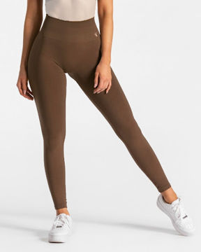 لگ مات ورزشی شکلاتی زنانه، کمر گنی و لیفت کننده باسن اسپاندکس | Spandex Leggings