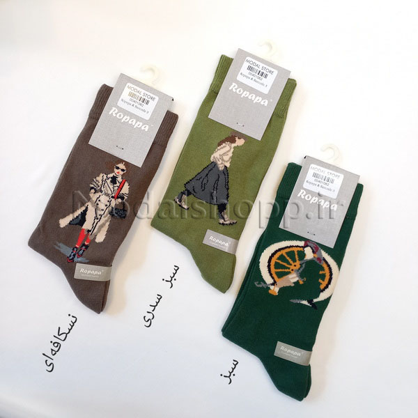 جوراب ساقدار زنانه طرحدار