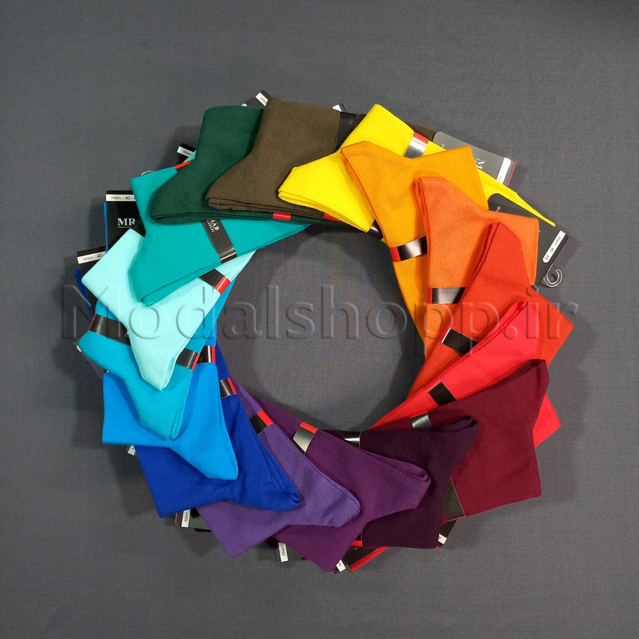 جوراب ساقدار رنگی مردانه مسترجوراب | Mr. Joorab