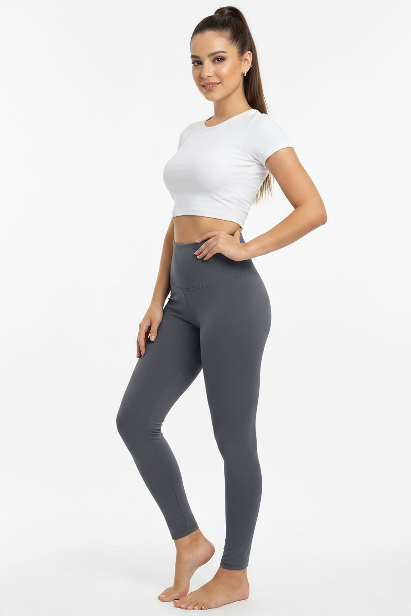 لگ مات ورزشی زنانه، کمر گنی و لیفت کننده باسن اسپاندکس (گرم بالا) | Spandex Leggings