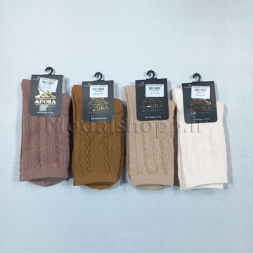 جوراب ساقدار گندمی زنانه