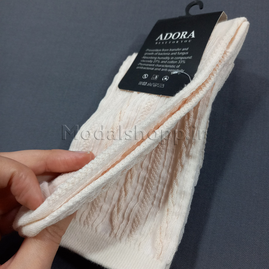جوراب ساقدار گندمی زنانه