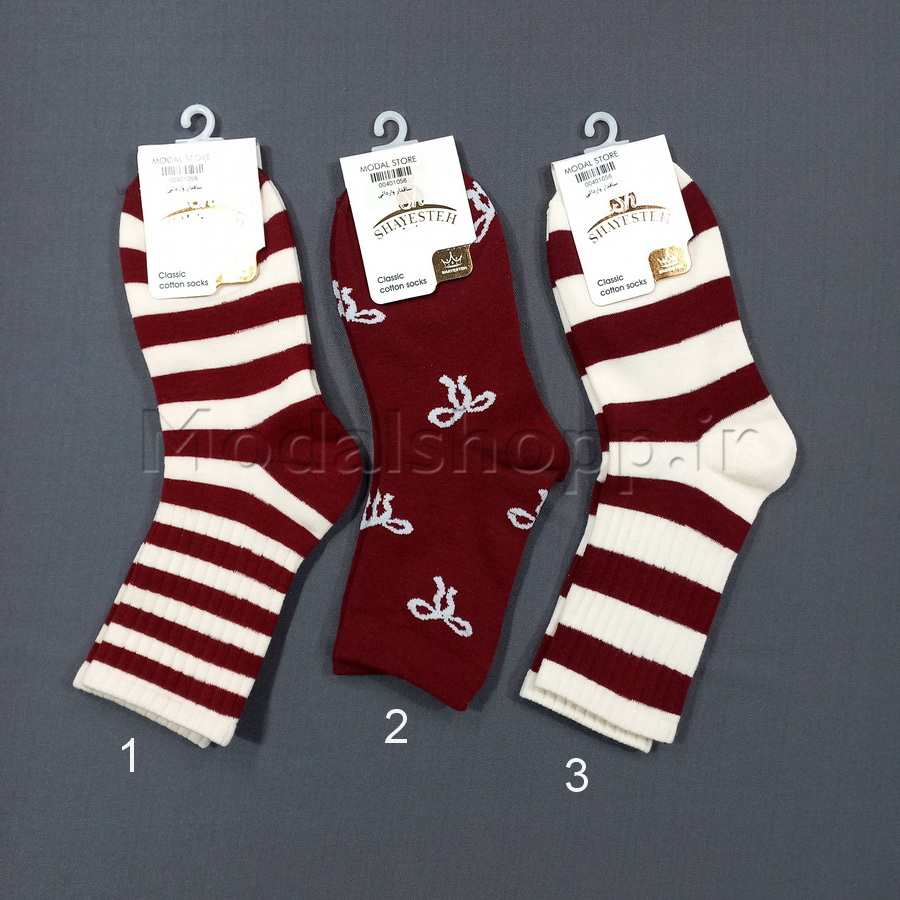 جوراب ساقدار زنانه طرحدار