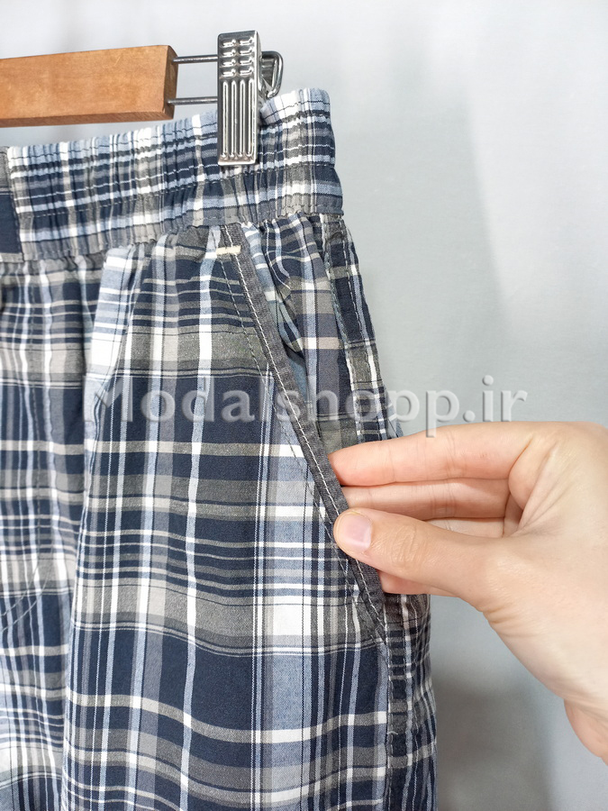 شلوار راحتی مردانه چهارخونه فیکس