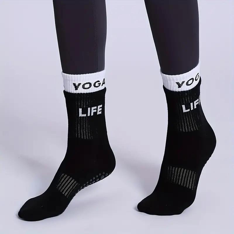 جوراب یوگا، پیلاتس ساقدار وارداتی کش دوبل -- Yoga & Pilates Socks