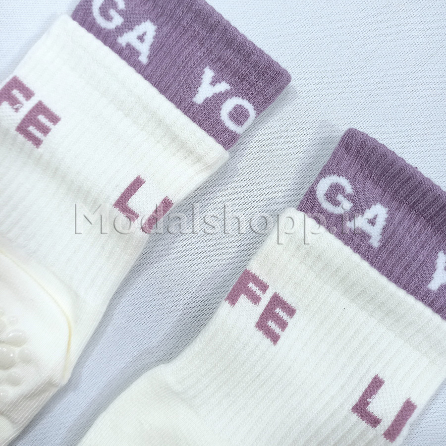جوراب یوگا، پیلاتس ساقدار وارداتی کش دوبل -- Yoga & Pilates Socks