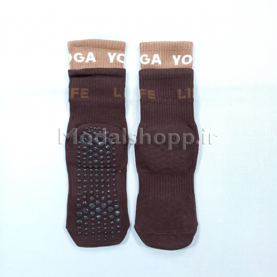جوراب یوگا، پیلاتس ساقدار وارداتی کش دوبل -- Yoga & Pilates Socks