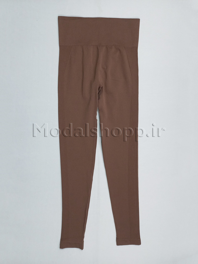 لگ پشت چین دار سیملس(بدون درز)  مشکی/ وارداتی - Seamless Leggings