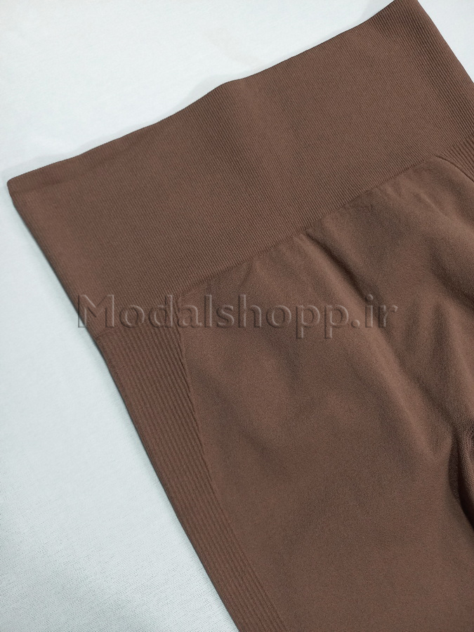 لگ پشت چین دار سیملس(بدون درز)  مشکی/ وارداتی - Seamless Leggings