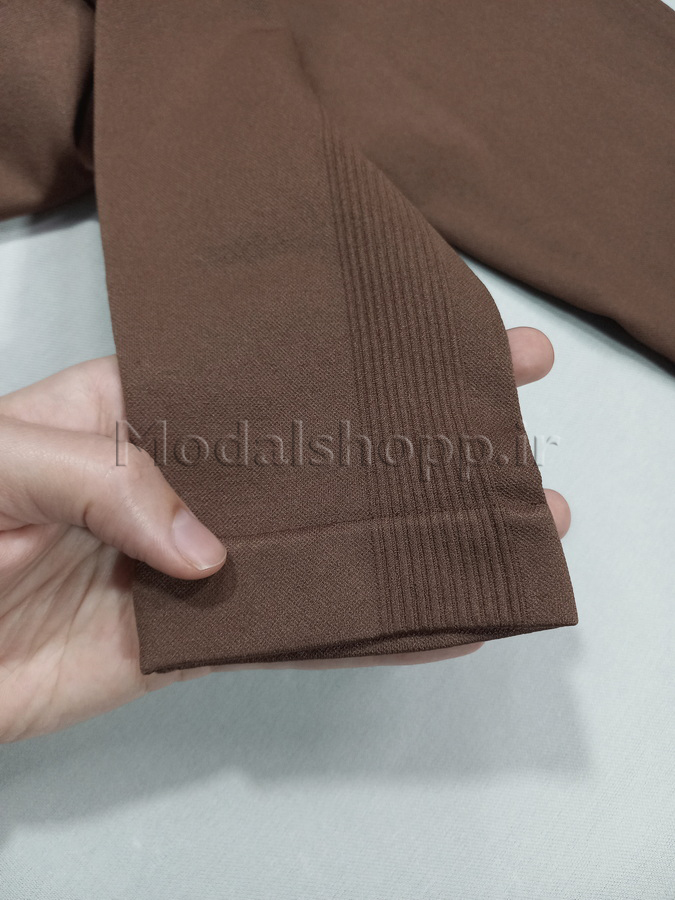 لگ پشت چین دار سیملس(بدون درز)  مشکی/ وارداتی - Seamless Leggings