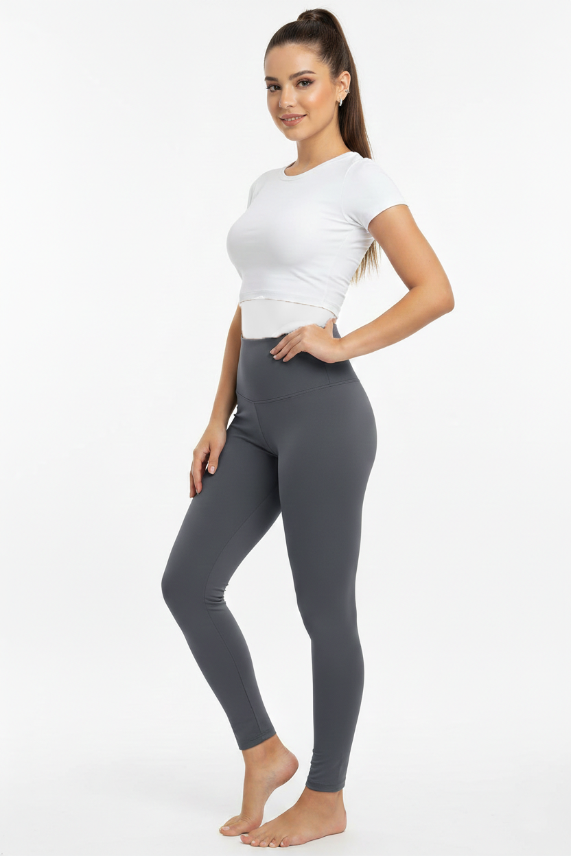 لگ مات ورزشی زنانه، کمر گنی و لیفت کننده باسن اسپاندکس (گرم بالا) | Spandex Leggings
