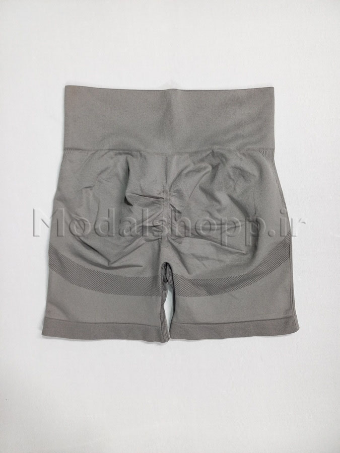 شورتک زنانه سیملس پشت کش دار مشکی | Seamless Shorts