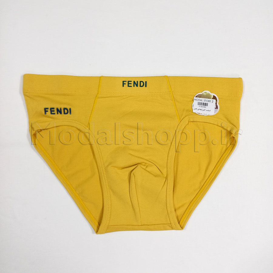 شورت اسلیپ کتان طرح فندی | FENDI