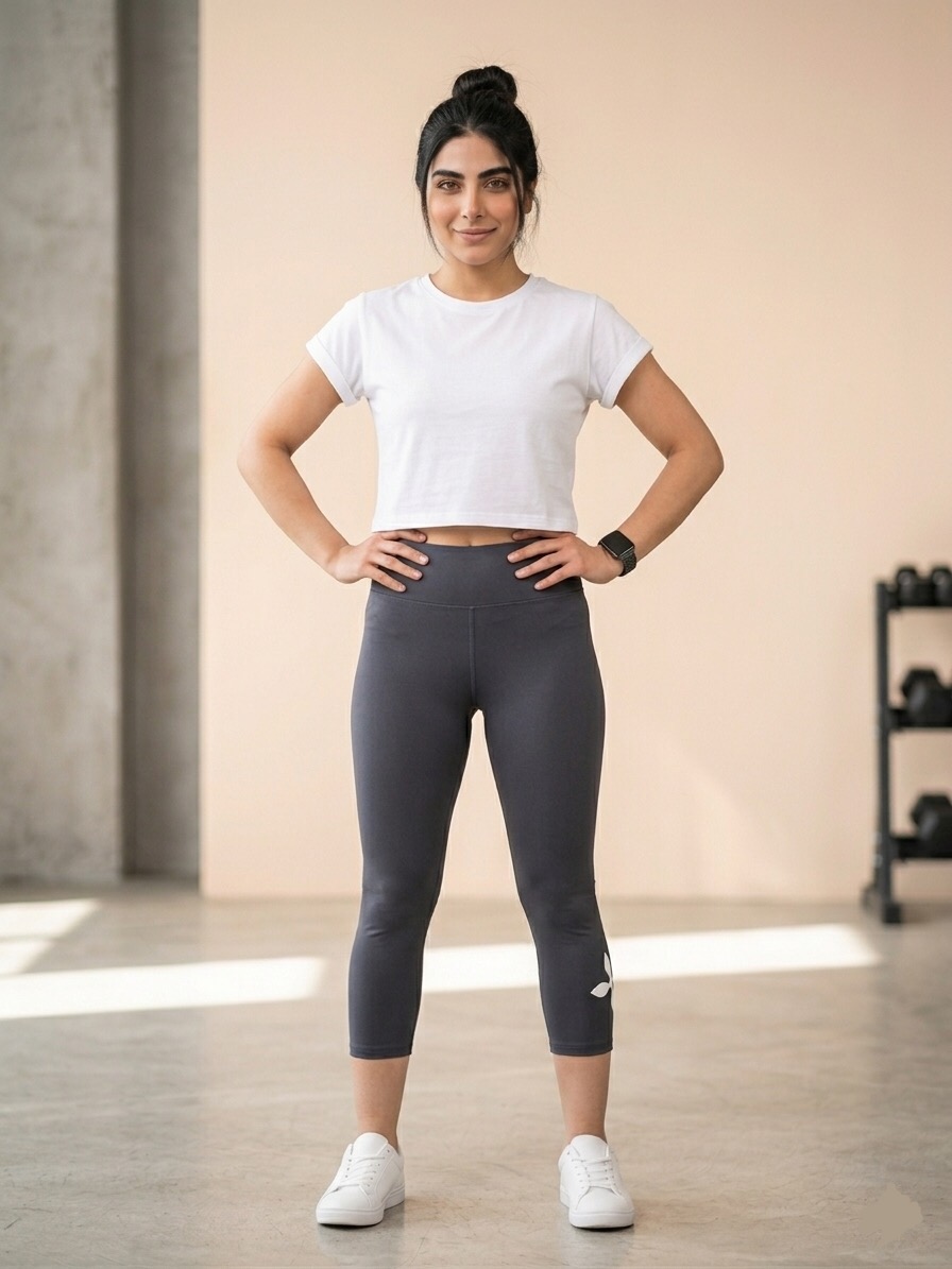 شلوارک مات ورزشی زنانه کمر گنی و لیفت کننده باسن اسپاندکس | spandex leggings