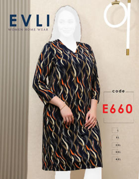 پیراهن آستین سه ربع زنانه Evli کد 660